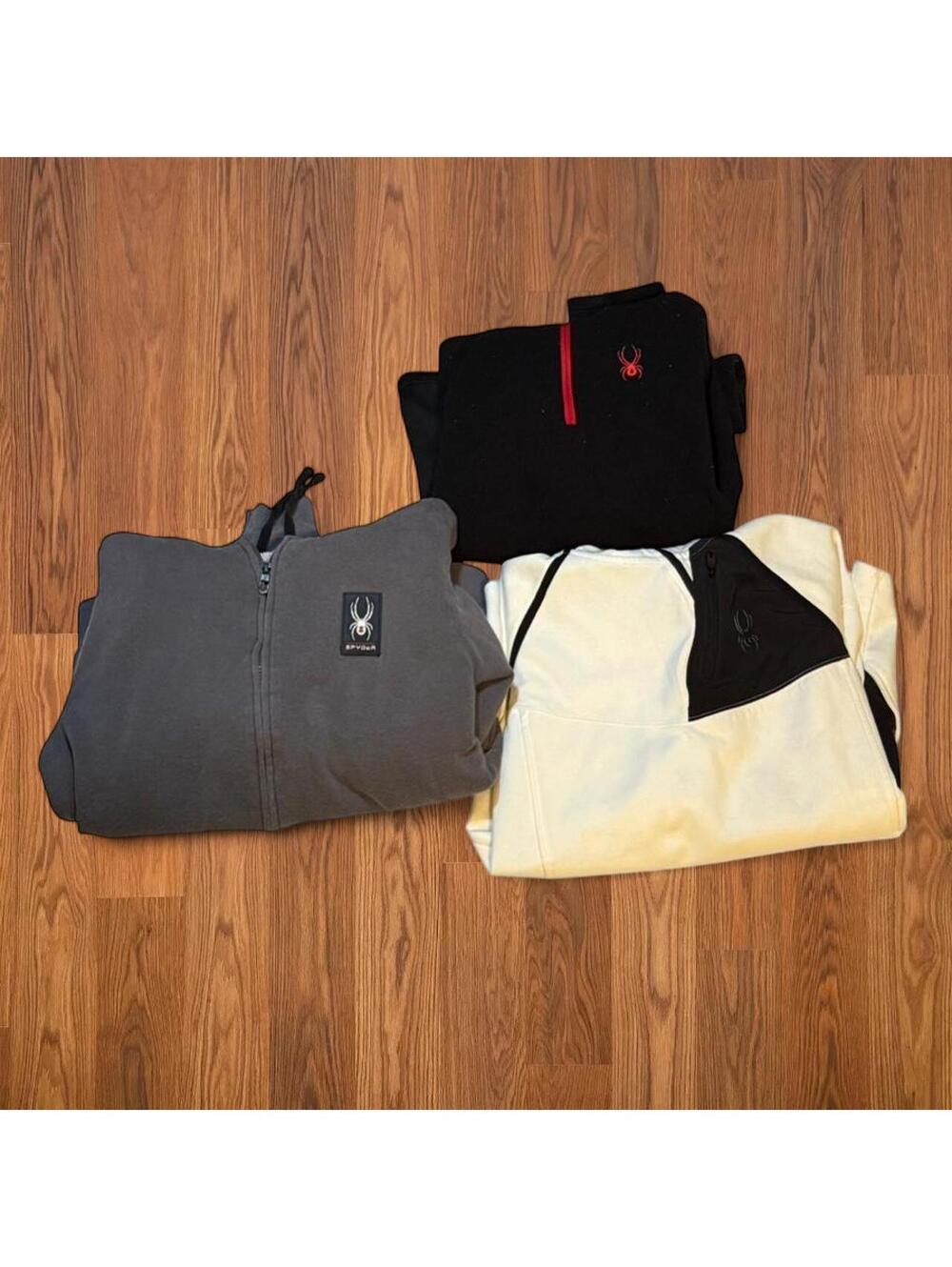 Spyder Men's Multi Jacket Bundle Gray,White,Red, and black
